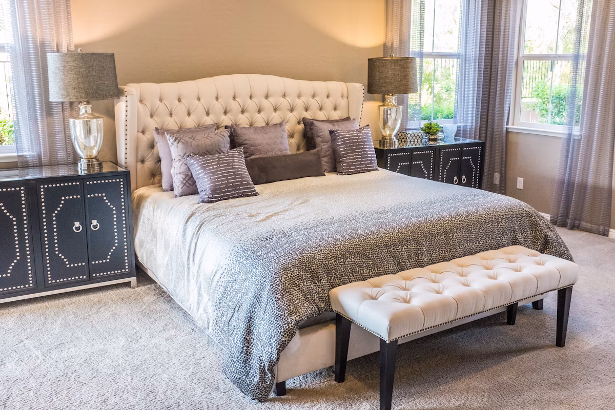 Clean and organised bedroom